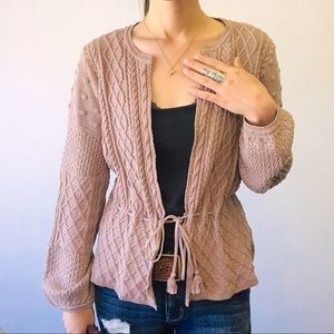Lucky Brand Cream Cardigan Small